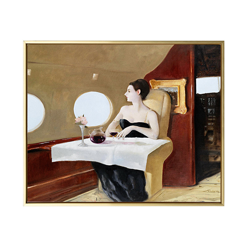 Avelena | Retro Interessen und Hobbys Malen Leinwand Texturiert Dunkle Farbe Wandkunst für Wohnzimmer