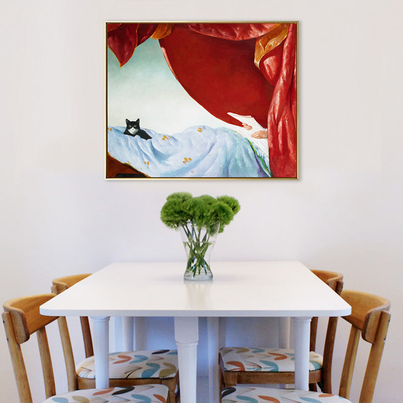 Avelena | Retro Interessen und Hobbys Malen Leinwand Texturiert Dunkle Farbe Wandkunst für Wohnzimmer