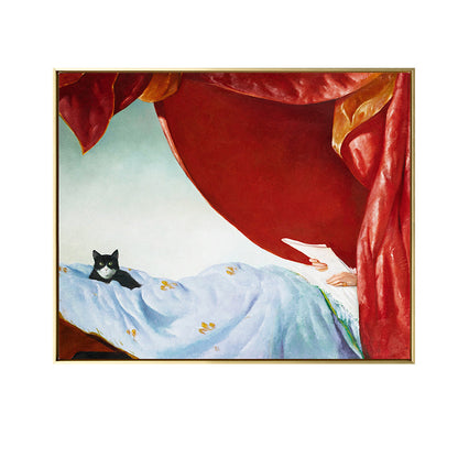 Avelena | Retro Interessen und Hobbys Malen Leinwand Texturiert Dunkle Farbe Wandkunst für Wohnzimmer
