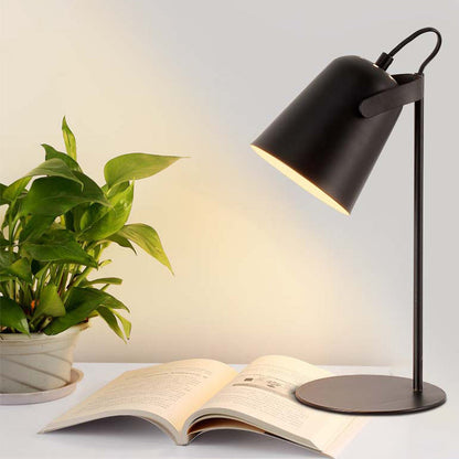 Avelena | Verstellbare Barre Shade Schreibtischlampe Macaron Stil Metallisch 1 Licht Schlafzimmer Stehlampe Schreibtischlicht In Schwarz/Grau