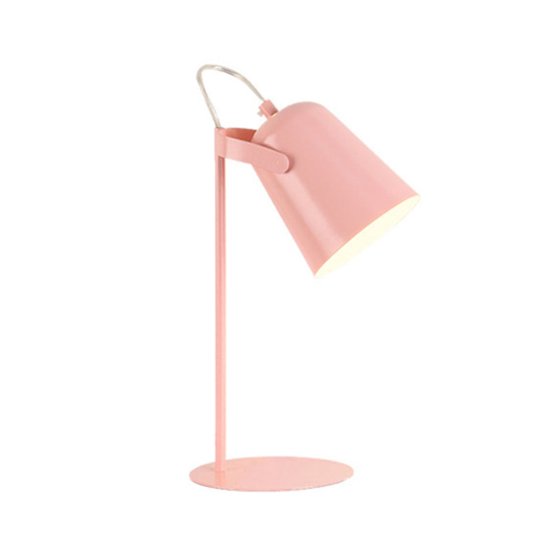 Avelena | Verstellbare Barre Shade Schreibtischlampe Macaron Stil Metallisch 1 Licht Schlafzimmer Stehlampe Schreibtischlicht In Schwarz/Grau