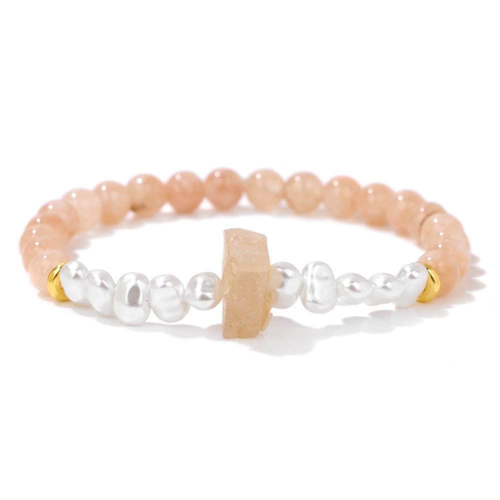 Avelena | Betörende Natürliche Kristallperlenarmband