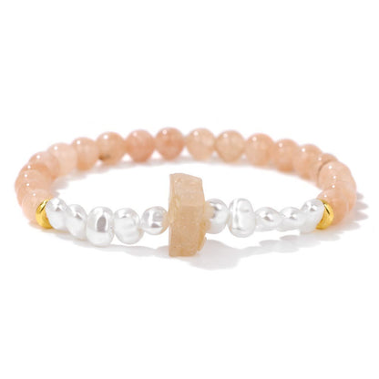 Avelena | Betörende Natürliche Kristallperlenarmband