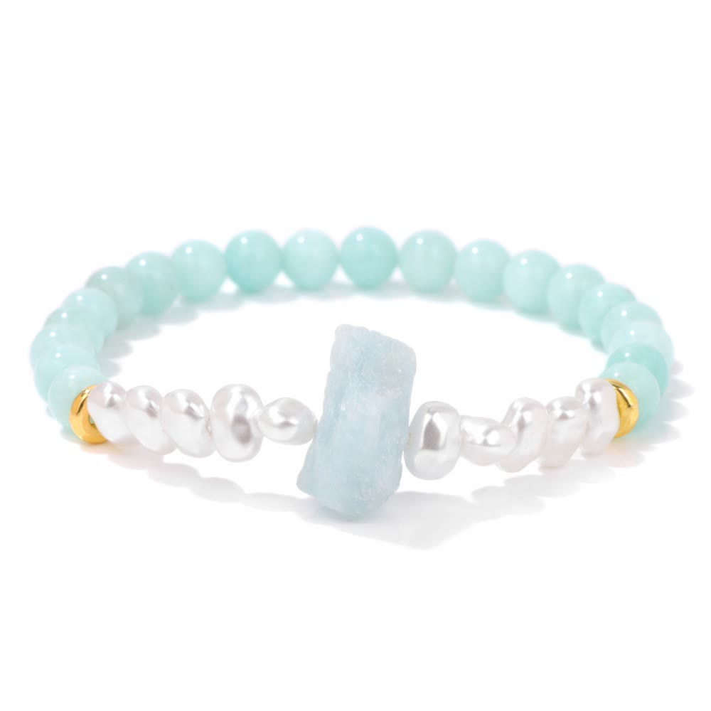 Avelena | Betörende Natürliche Kristallperlenarmband