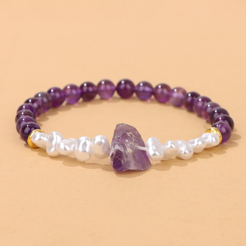Avelena | Betörende Natürliche Kristallperlenarmband