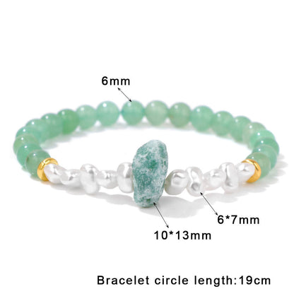 Avelena | Betörende Natürliche Kristallperlenarmband