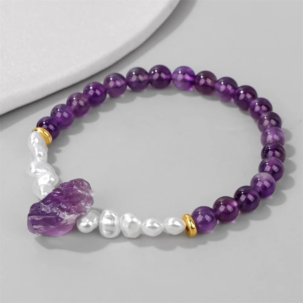 Avelena | Betörende Natürliche Kristallperlenarmband