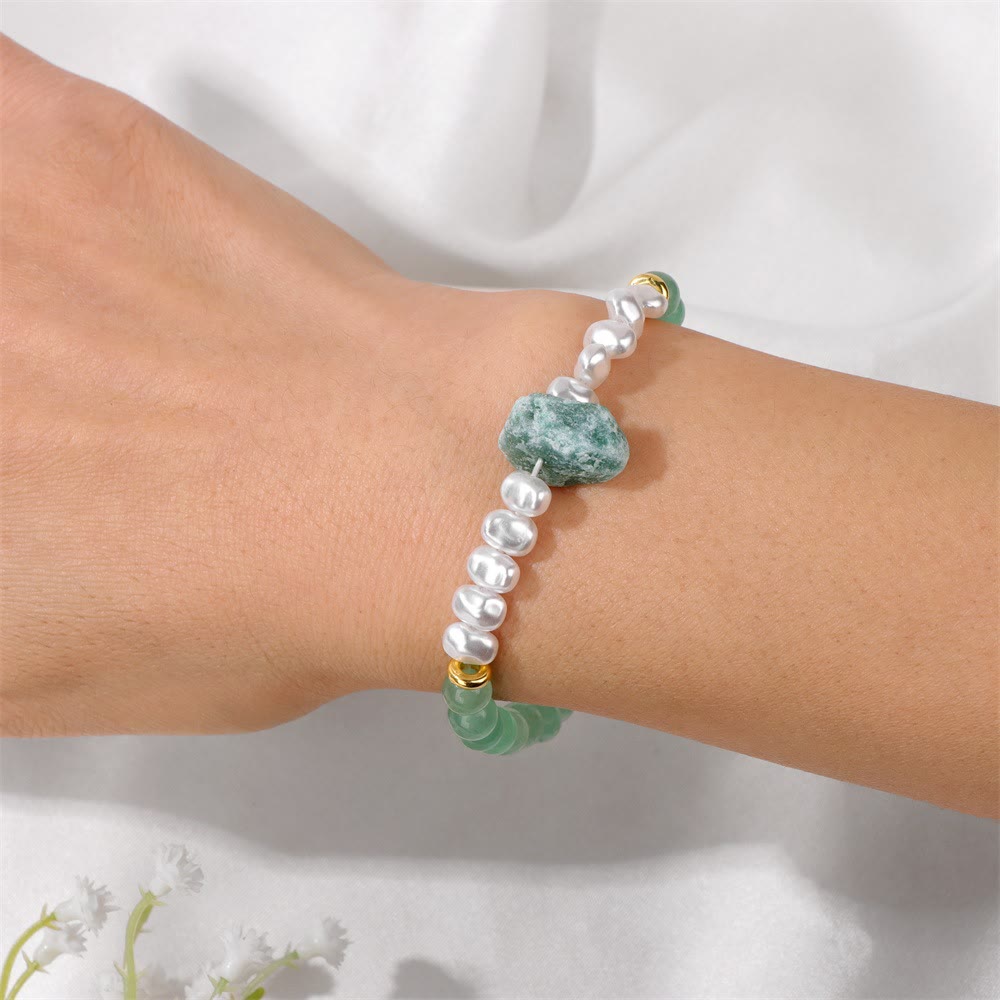 Avelena | Betörende Natürliche Kristallperlenarmband