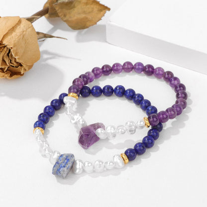 Avelena | Betörende Natürliche Kristallperlenarmband