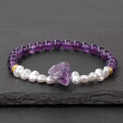 Avelena | Betörende Natürliche Kristallperlenarmband