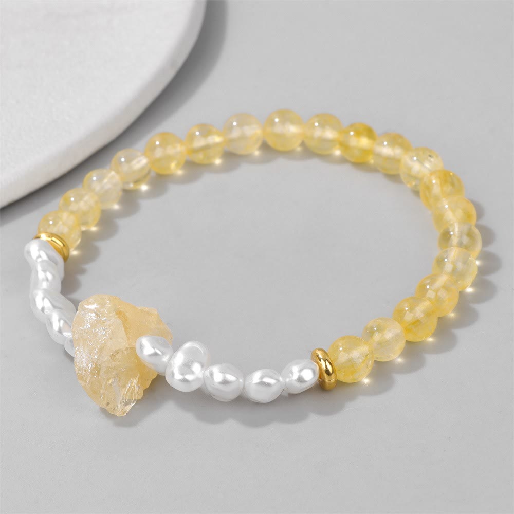 Avelena | Betörende Natürliche Kristallperlenarmband