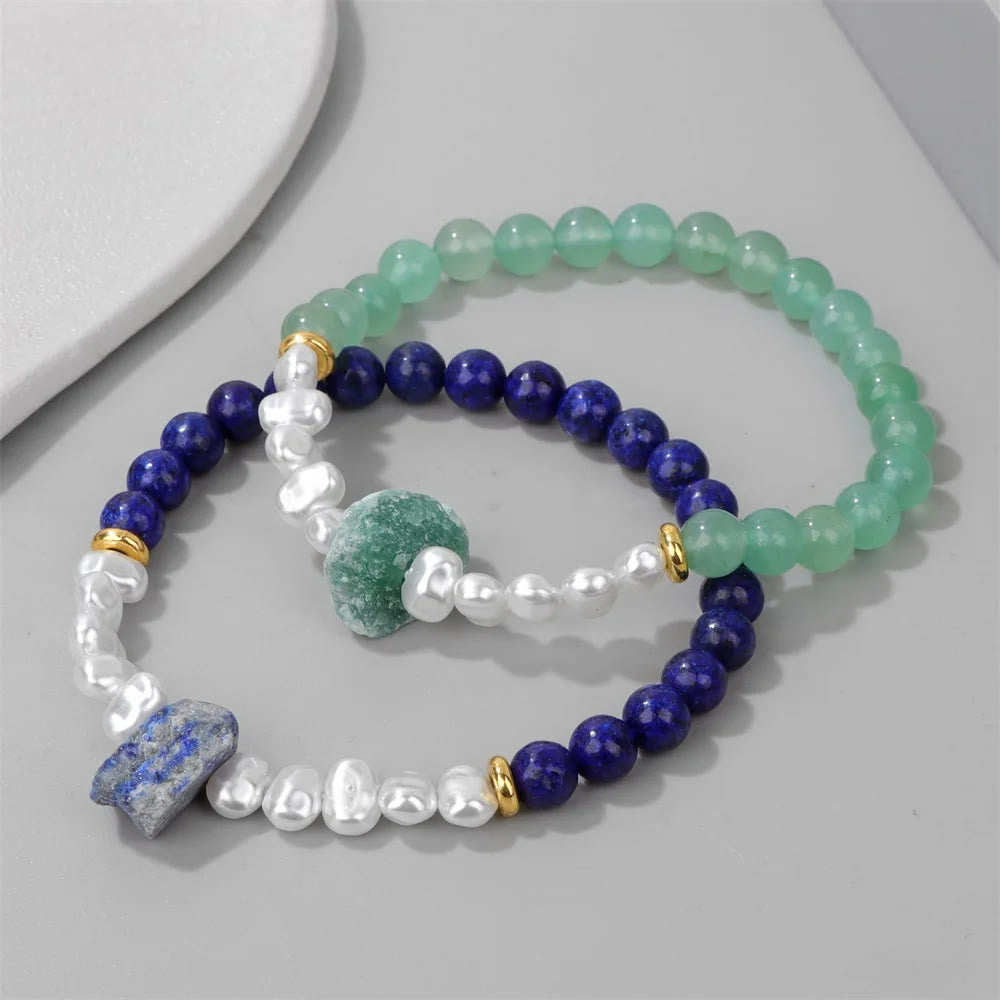 Avelena | Betörende Natürliche Kristallperlenarmband