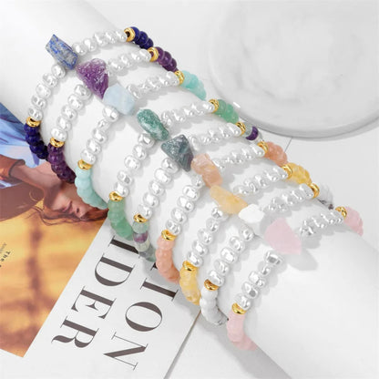 Avelena | Betörende Natürliche Kristallperlenarmband