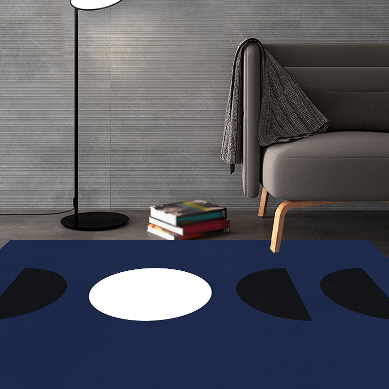 Avelena | Schwarzer und roter abstrakter Teppich Polyester Moderner Teppich Waschbar Haustierfreundlicher Teppich für das Wohnzimmer