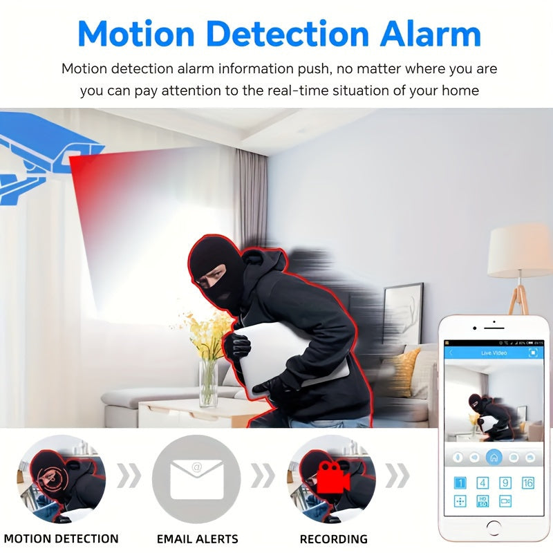 Avelena | VisionFort | WiFi Kamera mit breitem Winkel und klarer Nachtsichttechnologie