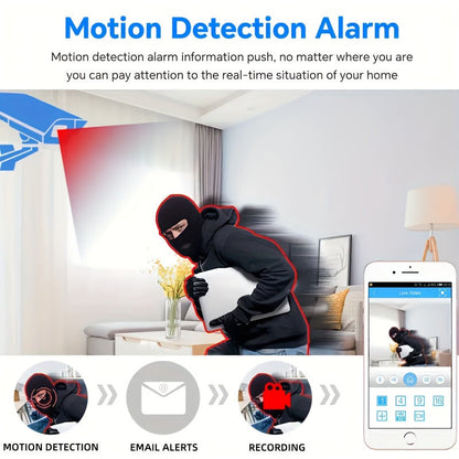 Avelena | VisionFort | WiFi Kamera mit breitem Winkel und klarer Nachtsichttechnologie