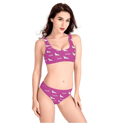 Avelena | Betty Damen Sport Bikinis Badeanzug