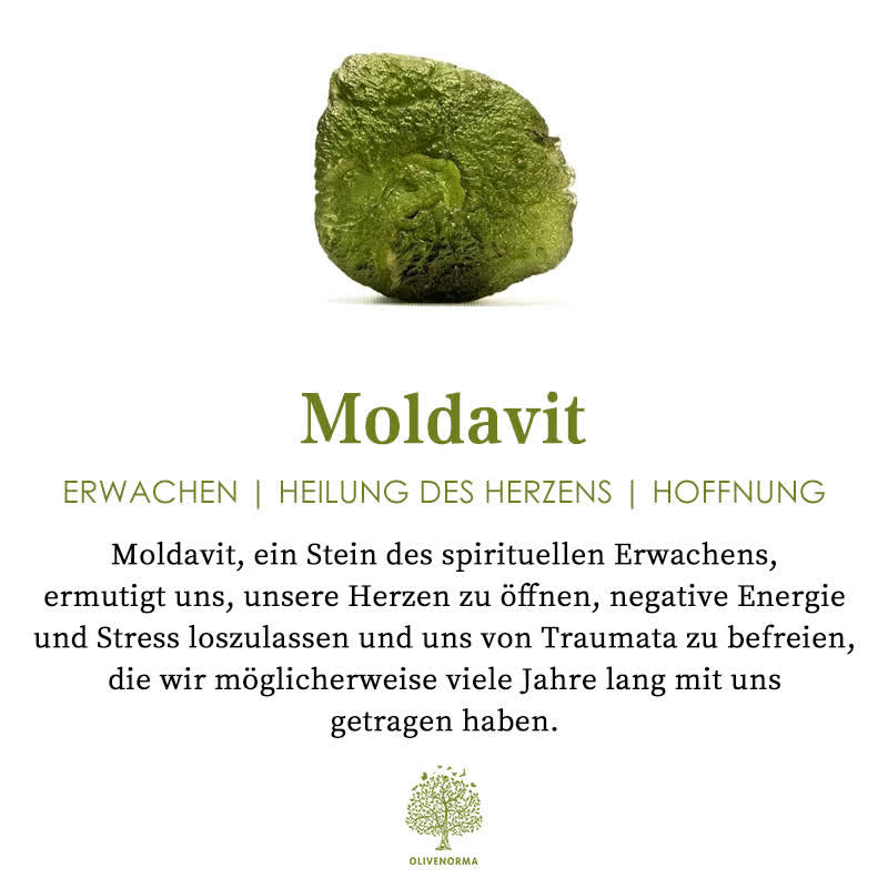 Avelena | Schöne Natürliche Moldavit-Halskette Lyra