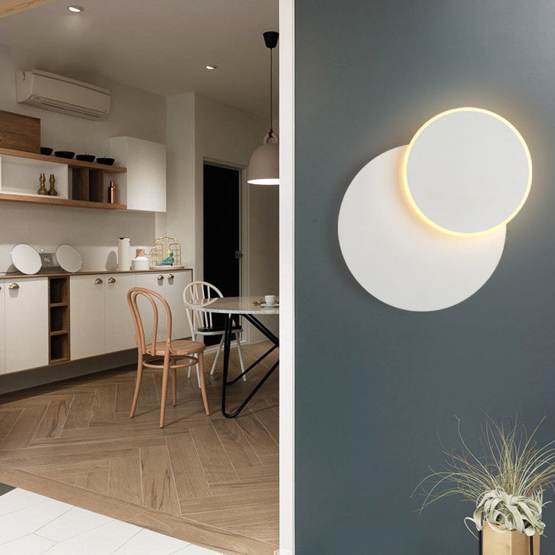 Avelena | Einfacher Stil Slim Panel Wandlicht Holz Acryl Energiesparend Wandleuchte für Flur Küche