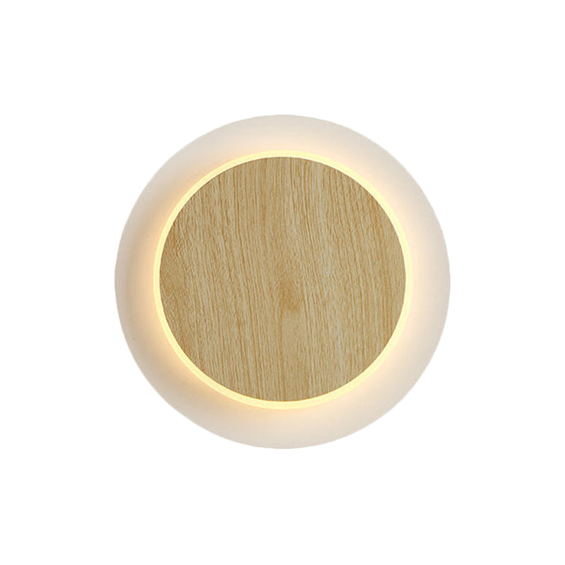 Avelena | Einfacher Stil Slim Panel Wandlicht Holz Acryl Energiesparend Wandleuchte für Flur Küche