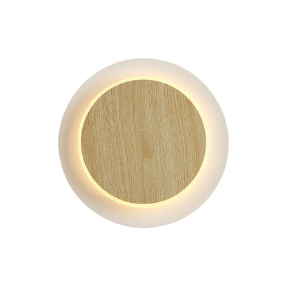 Avelena | Einfacher Stil Slim Panel Wandlicht Holz Acryl Energiesparend Wandleuchte für Flur Küche