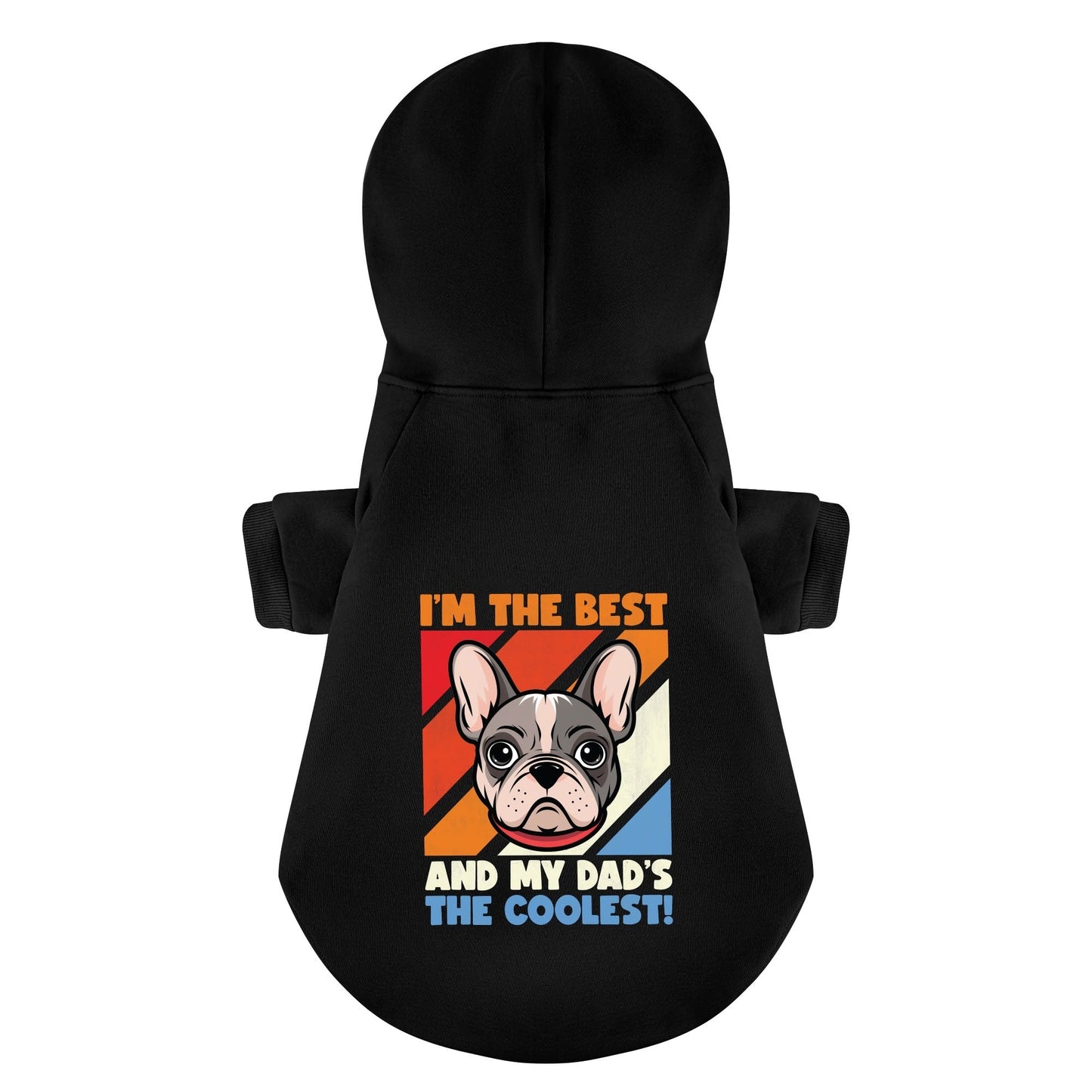 Avelena | Ich Bin Der Beste, Und Mein Papa Ist Der Coolste! Personalisierte Französische Bulldoggen-Pullover Mit Lustigen Sprüchen – Stilvoll, Gemütlich Und Premium 100% Baumwolle