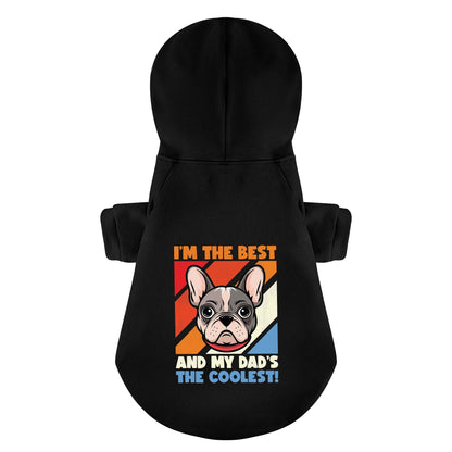 Avelena | Ich Bin Der Beste, Und Mein Papa Ist Der Coolste! Personalisierte Französische Bulldoggen-Pullover Mit Lustigen Sprüchen – Stilvoll, Gemütlich Und Premium 100% Baumwolle