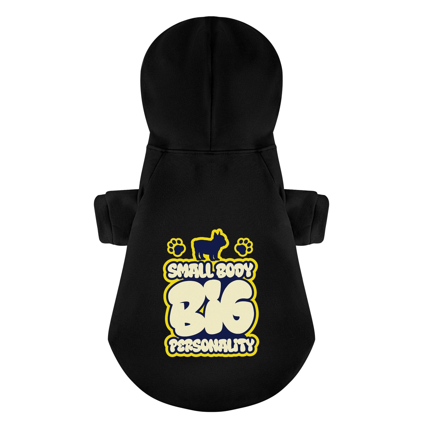 Avelena | Kleiner Körper, Große Persönlichkeit Personalisierte Französische Bulldoggen-Hoodies Mit Lustigen Sprüchen – Stilvoll, Gemütlich Und Aus Hochwertigem 100% Baumwolle