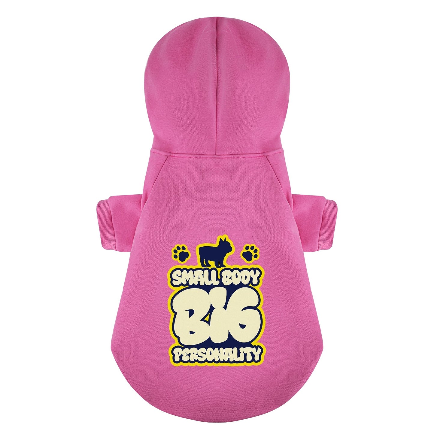 Avelena | Kleiner Körper, Große Persönlichkeit Personalisierte Französische Bulldoggen-Hoodies Mit Lustigen Sprüchen – Stilvoll, Gemütlich Und Aus Hochwertigem 100% Baumwolle