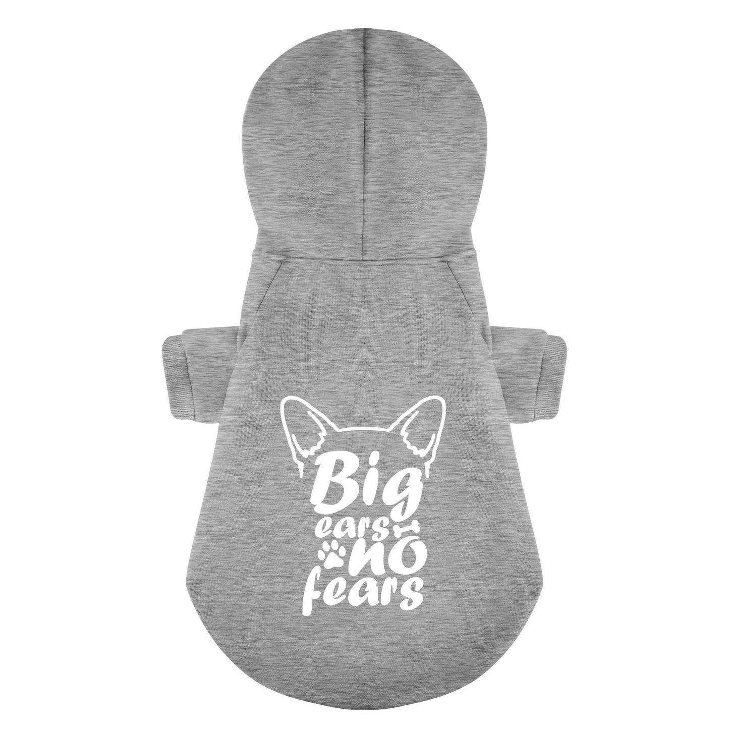 Avelena | Große Ohren, Keine Angst Personalisierte Französische Bulldogge Hoodies Mit Lustigen Zitaten – Stilvoll, Gemütlich Und Premium 100% Baumwolle