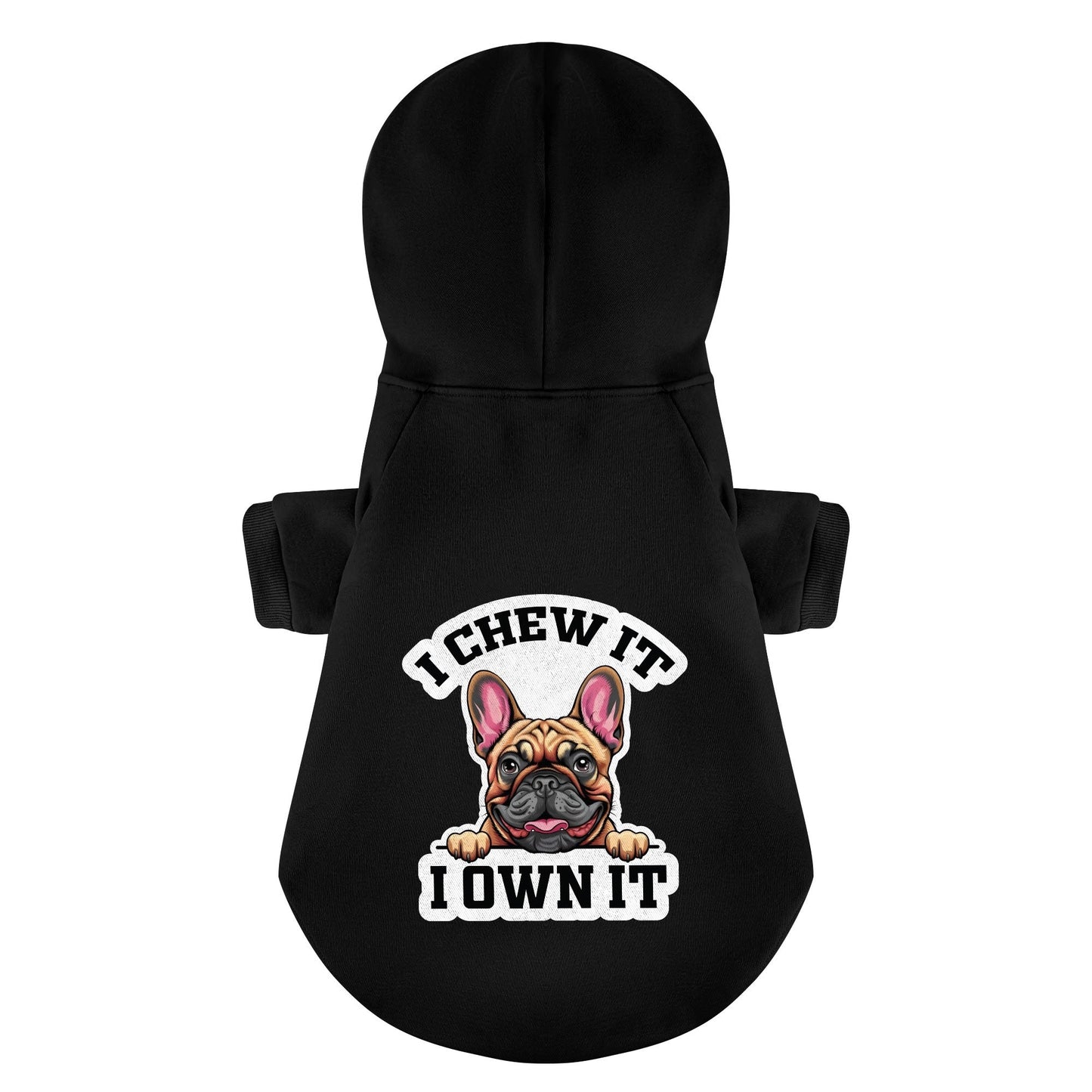 Avelena | Ich Kaue Darauf, Ich Besitze Es Personalisierte French Bulldog Hoodies Mit Lustigen Sprüchen – Stilvoll, Gemütlich Und Aus 100% Premium-Baumwolle