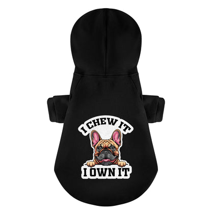 Avelena | Ich Kaue Darauf, Ich Besitze Es Personalisierte French Bulldog Hoodies Mit Lustigen Sprüchen – Stilvoll, Gemütlich Und Aus 100% Premium-Baumwolle