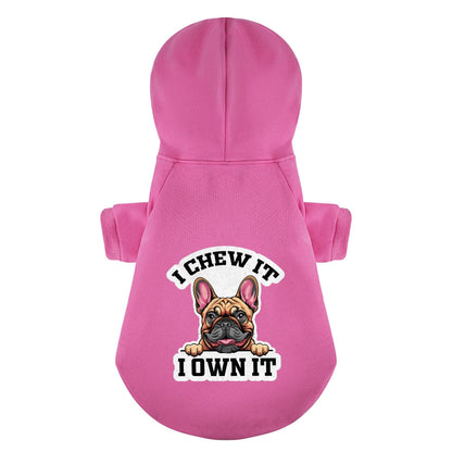 Avelena | Ich Kaue Darauf, Ich Besitze Es Personalisierte French Bulldog Hoodies Mit Lustigen Sprüchen – Stilvoll, Gemütlich Und Aus 100% Premium-Baumwolle