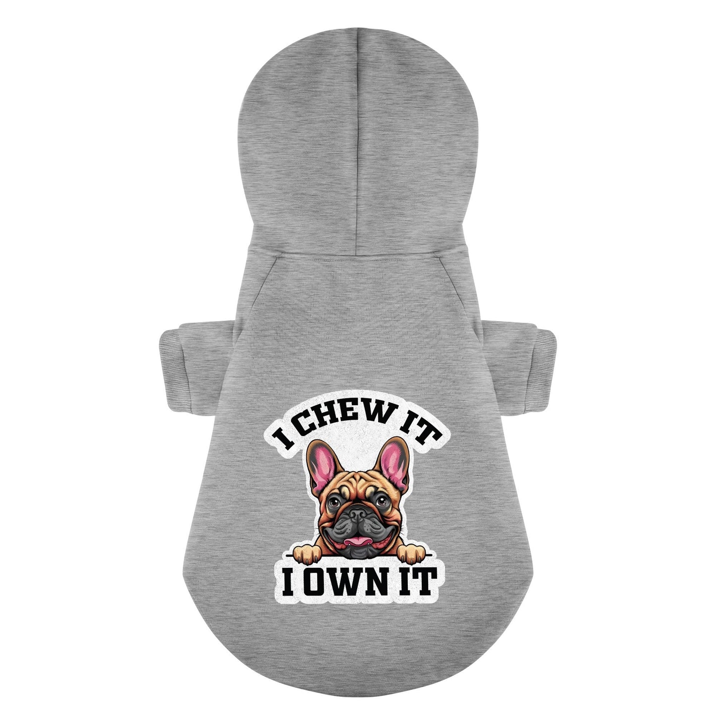 Avelena | Ich Kaue Darauf, Ich Besitze Es Personalisierte French Bulldog Hoodies Mit Lustigen Sprüchen – Stilvoll, Gemütlich Und Aus 100% Premium-Baumwolle
