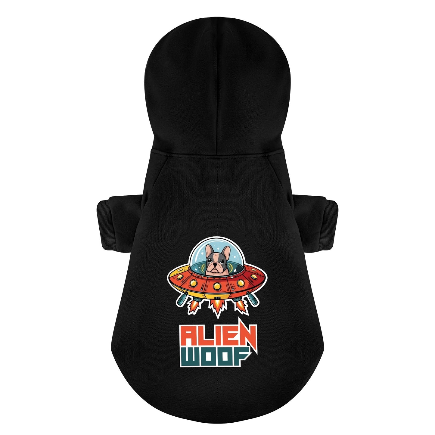 Avelena | Alien Woof Personalisierte Französische Bulldoggen Hoodies Mit Lustigen Zitaten – Stylisch, Gemütlich Und Hochwertige 100% Baumwolle