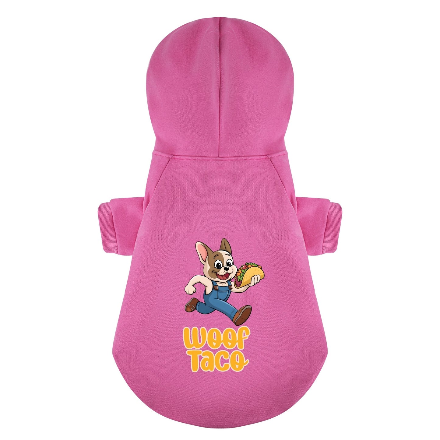 Avelena | Woof Taco Personalisierte Französische Bulldoggen Hoodies Mit Lustigen Zitaten – Stylisch, Gemütlich Und Premium 100% Baumwolle