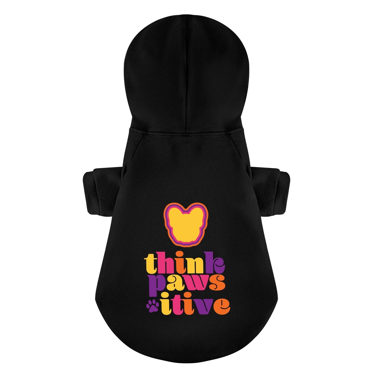 Avelena | Think Pawsitive - Personalisierte Französische Bulldoggen Hoodie Mit Lustigen Zitaten – Stilvoll, Gemütlich Und Premium 100% Baumwolle