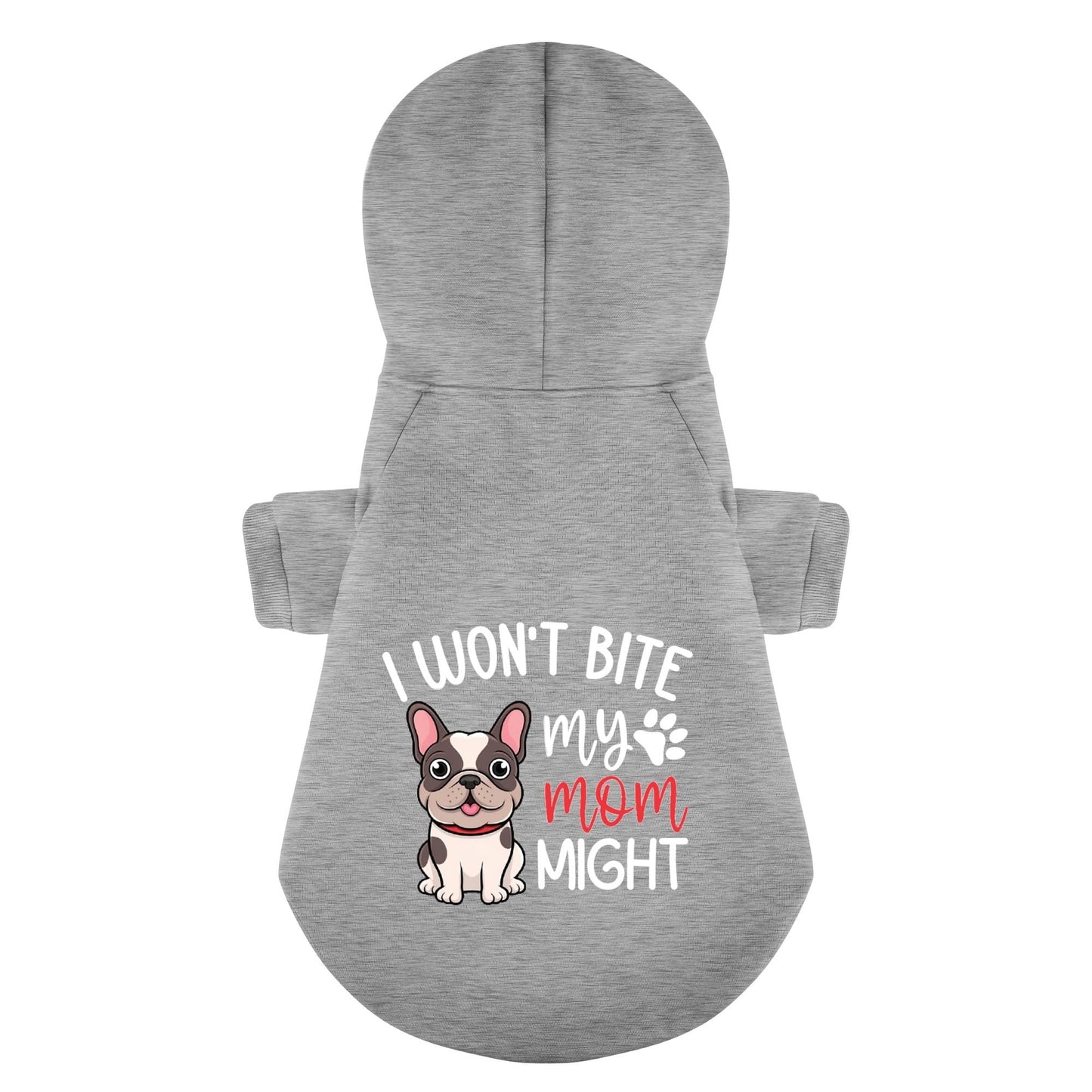 Avelena | Ich Beiße Nicht, Meine Mutter Könnte - Personalisierte Französische Bulldoggen-Hoodies Mit Lustigen Sprüchen – Stilvoll, Gemütlich Und Premium 100% Baumwolle