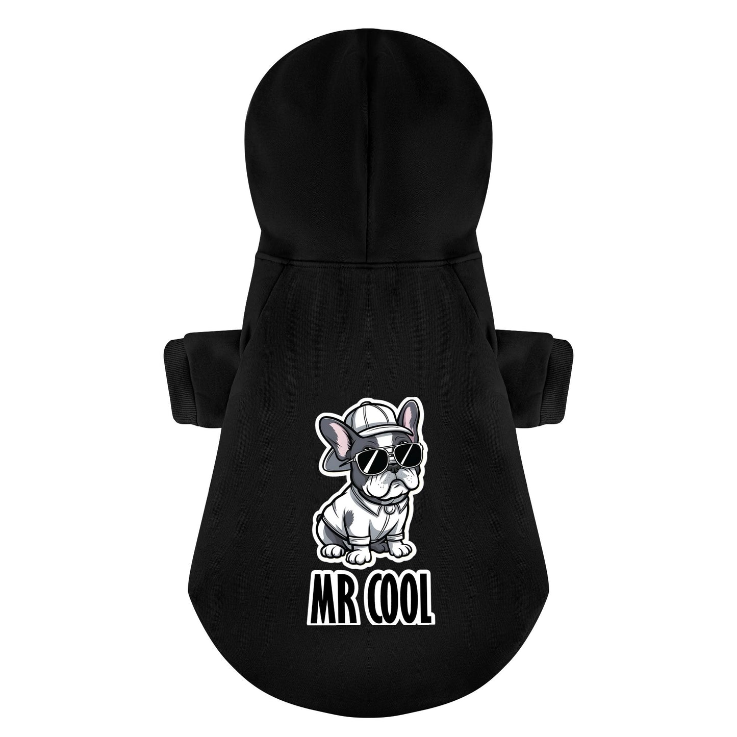 Avelena | Mr Cool - Personalisierte Französische Bulldoggen Kapuzenpullover Mit Lustigen Sprüchen – Stylisch, Gemütlich Und Premium 100% Baumwolle