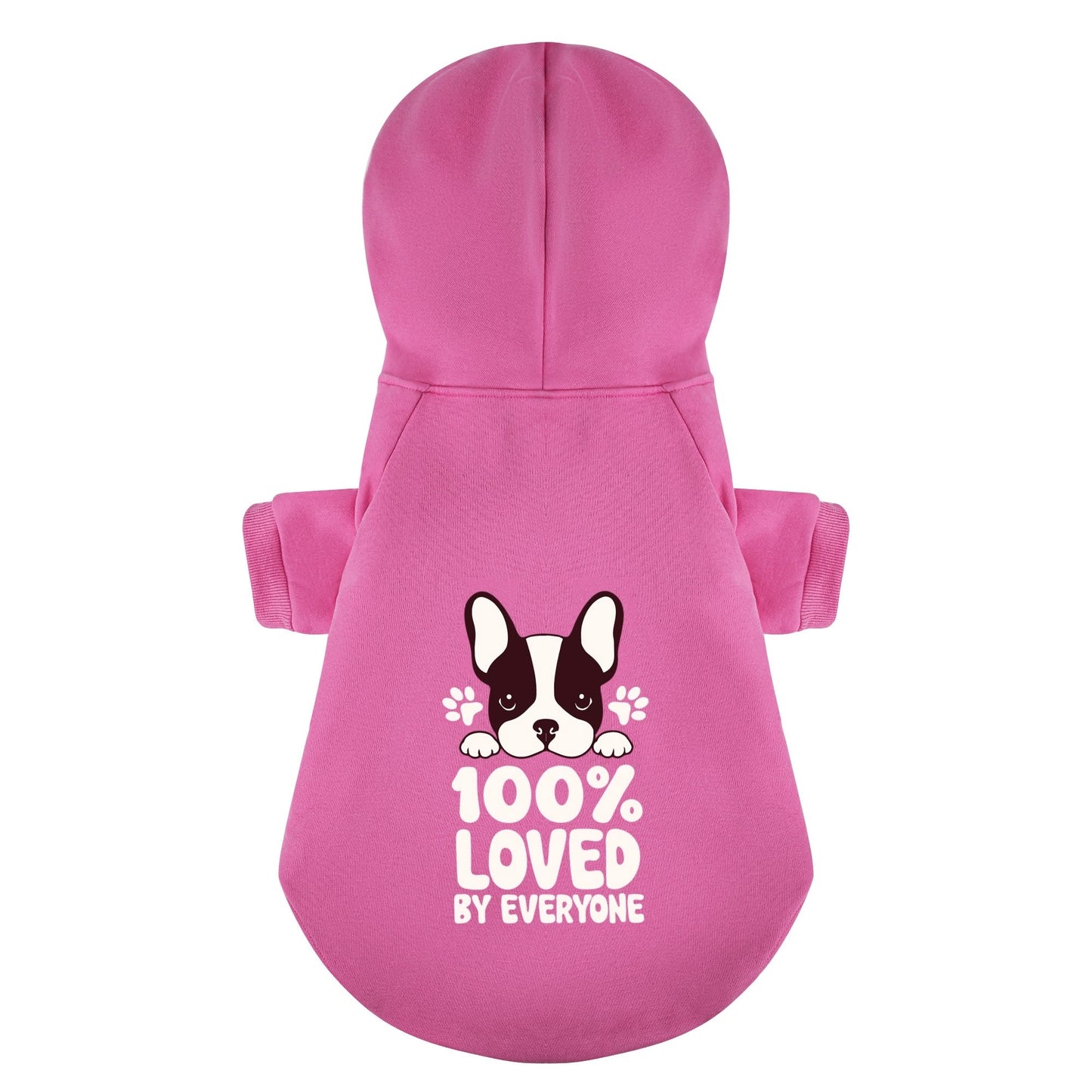 Avelena | Von Allen Geliebt - Personalisierte Französische Bulldoggen-Hoodies Mit Lustigen Zitaten – Stilvoll, Gemütlich Und Aus Premium 100% Baumwolle
