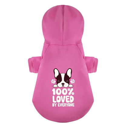 Avelena | Von Allen Geliebt - Personalisierte Französische Bulldoggen-Hoodies Mit Lustigen Zitaten – Stilvoll, Gemütlich Und Aus Premium 100% Baumwolle