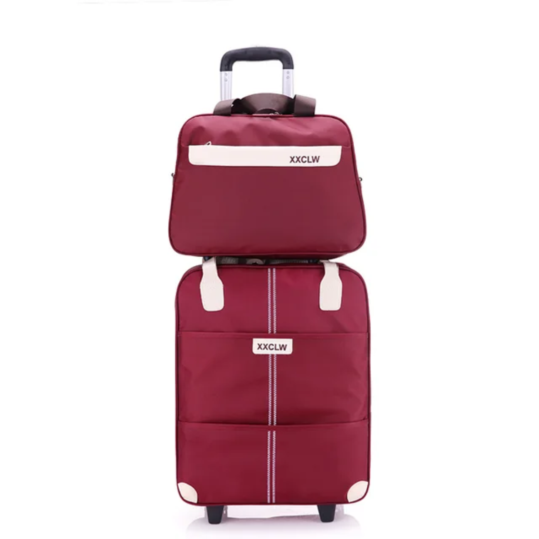 Avelena | 2 in 1 Reisetaschen Trolley-Taschen Handgepäck Taschen