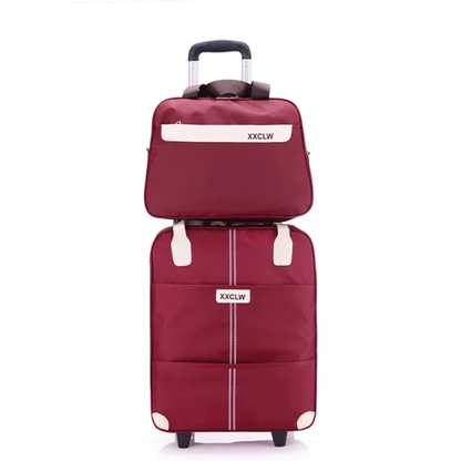Avelena | 2 in 1 Reisetaschen Trolley-Taschen Handgepäck Taschen