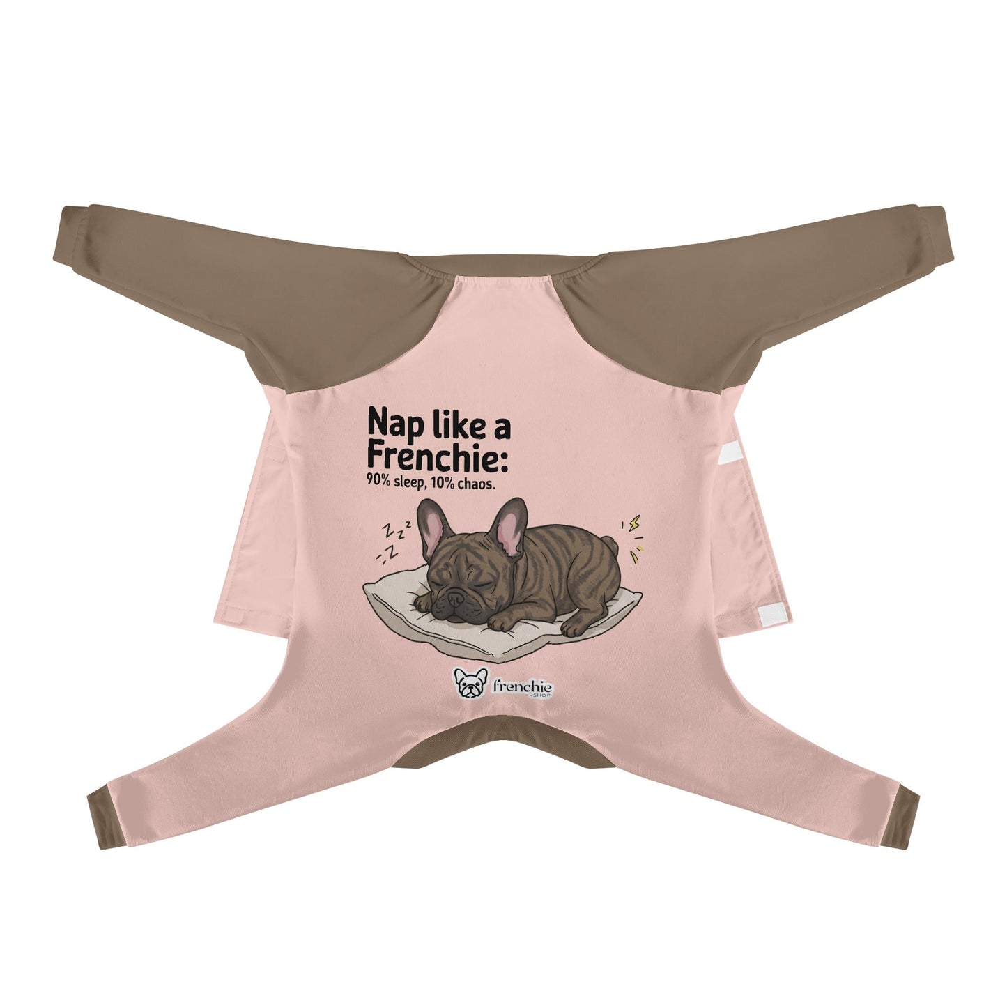 Avelena | Nap Like A Frenchie: 90% Schlaf, 10% Chaos - Frenchie Schlafanzüge – Ultra-Weich, Gemütlich & Herrlich Stylisch