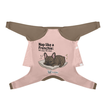 Avelena | Nap Like A Frenchie: 90% Schlaf, 10% Chaos - Frenchie Schlafanzüge – Ultra-Weich, Gemütlich & Herrlich Stylisch