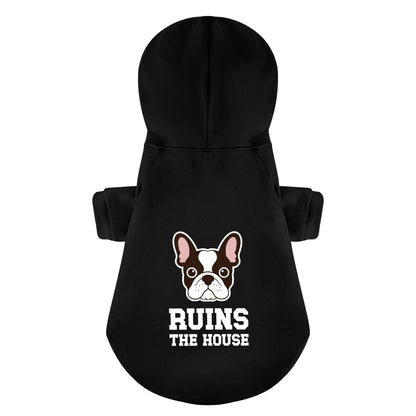Avelena | Führt Das Haus Und Ruiniert Das Haus - Passende Französische Bulldogge Hoodies – Stilvoll, Gemütlich & Personalisierbar!