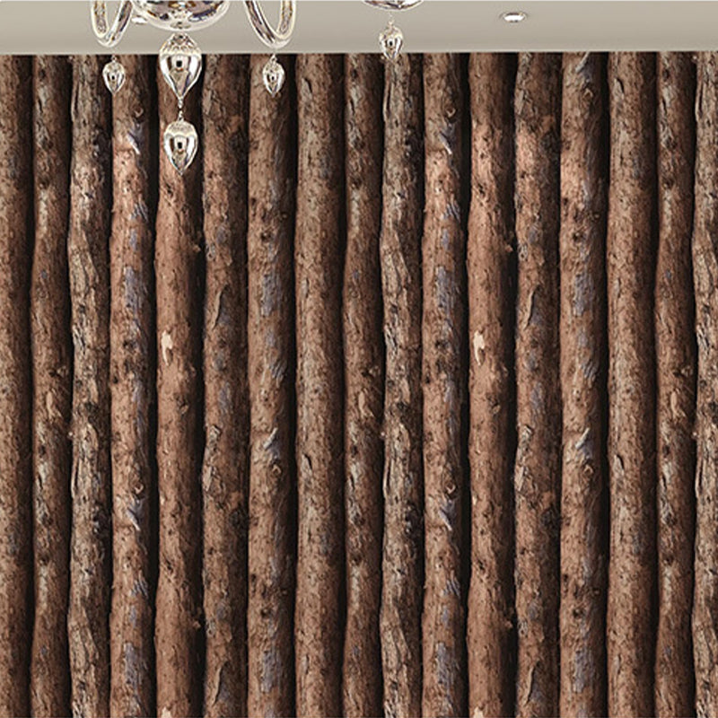Avelena | Ländertapete Rolle Dunkel Gefärbt Holzstang Muster Wandkunst, 33' L X 20,5" B