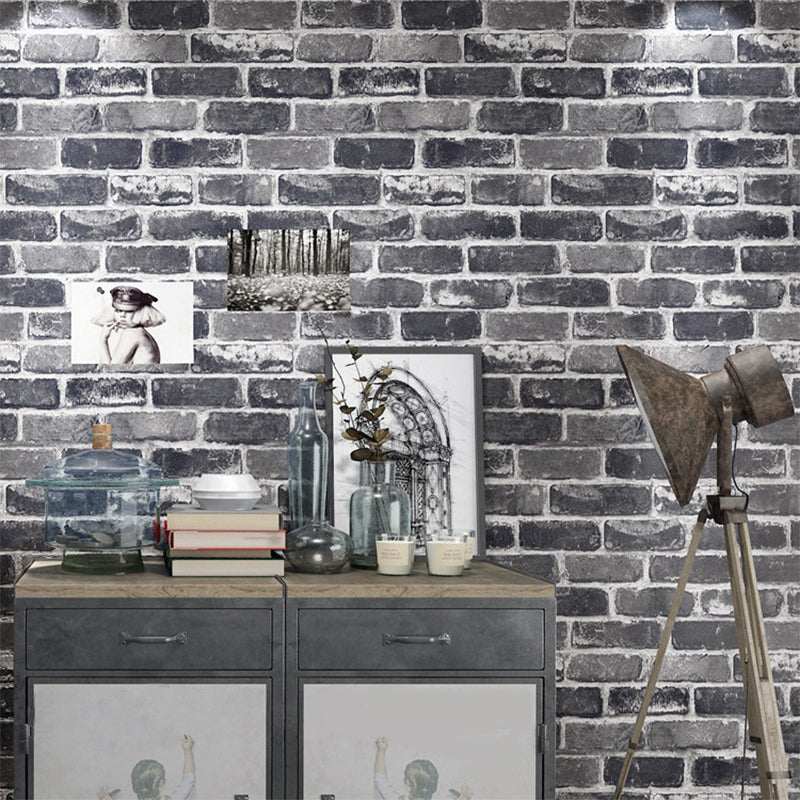 Avelena | Cottage Backstein Tapete Rolle Pvc Wasserdicht Hellfarbe Wandkunst für Wohnzimmer