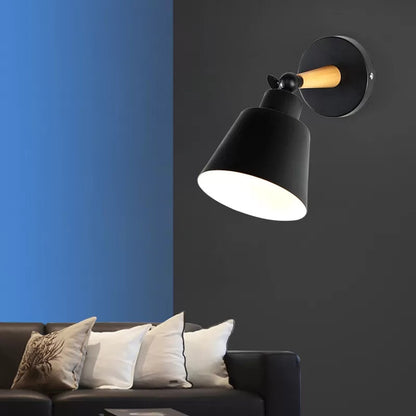 Avelena | Drehbare Esszimmer Eimer Wandlampe Metall Eine Licht Moderne Stil Wand Scone