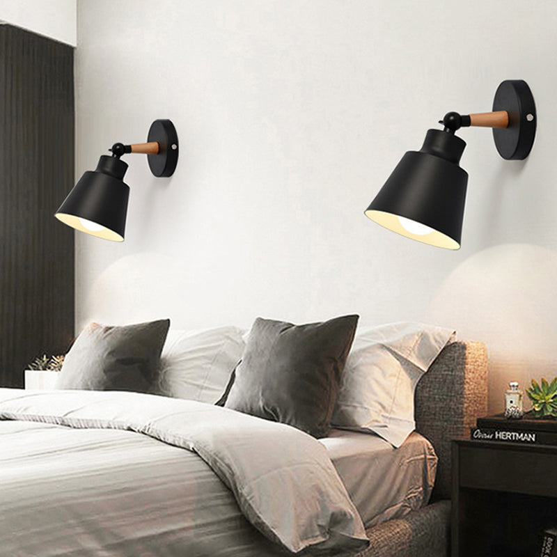 Avelena | Drehbare Esszimmer Eimer Wandlampe Metall Eine Licht Moderne Stil Wand Scone